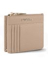 Lazarotti Bologna Leather Zip Etui 4 Card Slots Bluetooth-Tracker Sand