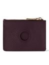 Lazarotti Bologna Leather Zip Etui 4 Card Slots Bluetooth-Tracker Burgundy