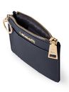 Lazarotti Bologna Leather Zip Etui 4 Card Slots Bluetooth-Tracker Navy