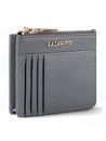 Lazarotti Bologna Leather Zip Etui 4 Card Slots Bluetooth-Tracker Grey