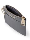 Lazarotti Bologna Leather Zip Etui 4 Card Slots Bluetooth-Tracker Grey