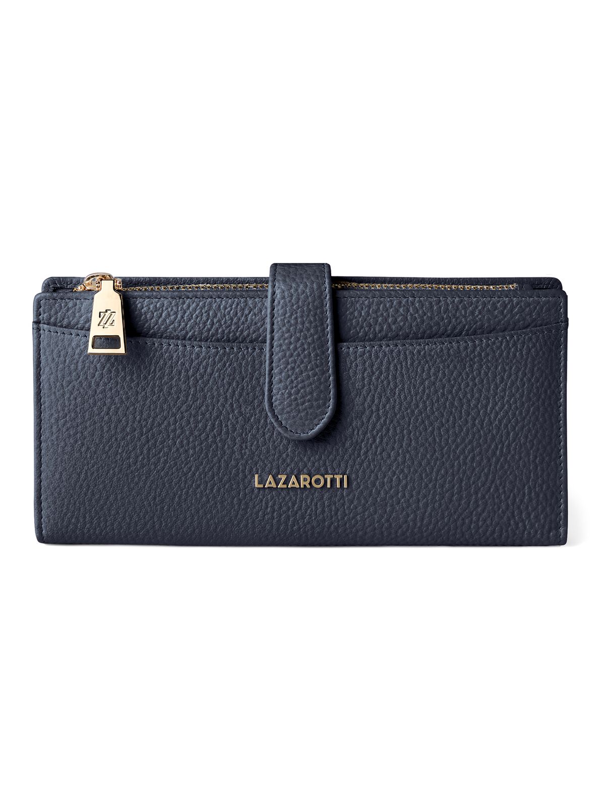 Lazarotti Bologna Leather Wallet 20 cm Navy
