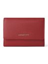 Lazarotti Bologna Leather Zip Wallet With 15 Card Slots M Red