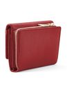 Lazarotti Bologna Leather Zip Wallet With 15 Card Slots M Red