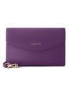 Lazarotti Bologna Leather Clutch Purple