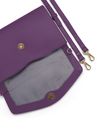 Lazarotti Bologna Leather Clutch Purple