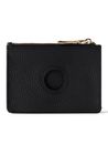 Lazarotti Bologna Leather Zip Etui 4 Card Slots Bluetooth-Tracker Black