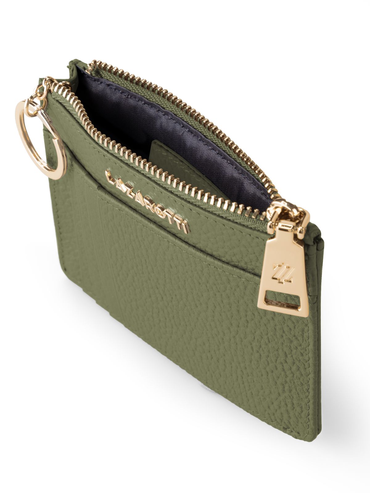 Lazarotti Bologna Leather Zip Etui 4 Card Slots Bluetooth-Tracker Olive Lazarotti Bologna Leather Zip Etui 4 Card Slots Bluetooth-Tracker Olive