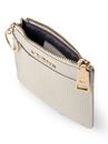 Lazarotti Bologna Leather Zip Etui 4 Card Slots Bluetooth-Tracker Cream