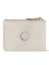 Lazarotti Bologna Leather Zip Etui 4 Card Slots Bluetooth-Tracker Cream