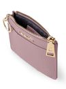 Lazarotti Bologna Leather Zip Etui 4 Card Slots Bluetooth-Tracker Rose