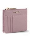 Lazarotti Bologna Leather Zip Etui 4 Card Slots Bluetooth-Tracker Rose