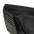 REDOLZ Leather Essentials Wallet Side Flap 8CC M All Black