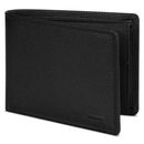 REDOLZ Leather Essentials Wallet Side Flap 8CC M All Black