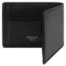REDOLZ Leather Essentials Wallet Side Flap 8CC M Classic Black