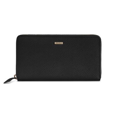 REDOLZ Leather Essentials Zip Around Wallet 19 cm L Black