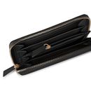 REDOLZ Leather Essentials Zip Around Wallet 19 cm L Black REDOLZ Leather Essentials Zip Around Wallet 19 cm L Black