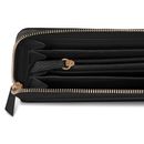 REDOLZ Leather Essentials Zip Around Wallet 19 cm L Black REDOLZ Leather Essentials Zip Around Wallet 19 cm L Black