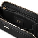 REDOLZ Leather Essentials Zip Around Wallet 19 cm L Black REDOLZ Leather Essentials Zip Around Wallet 19 cm L Black
