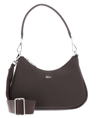 LACOSTE Daily City Hobo Bag S Dark Brown LACOSTE Daily City Hobo Bag S Dark Brown