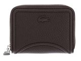 LACOSTE Zip Coin Wallet XS Dark Brown LACOSTE Zip Coin Wallet XS Dark Brown