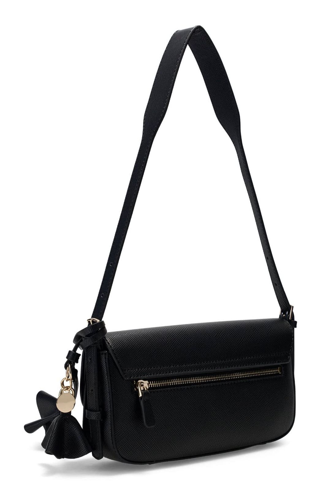GUESS Danielle Flap Shoulder Bag Black GUESS Danielle Flap Shoulder Bag Black
