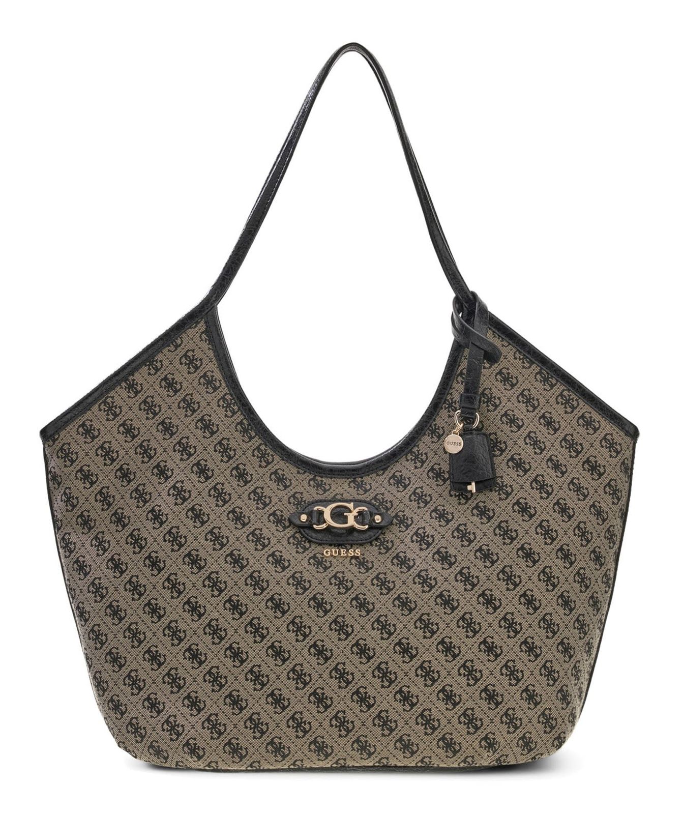 GUESS Samantha Girlfriend Tote Black Logo