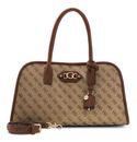 GUESS Samantha Girlfriend Satchel Latte Logo / Brown GUESS Samantha Girlfriend Satchel Latte Logo / Brown