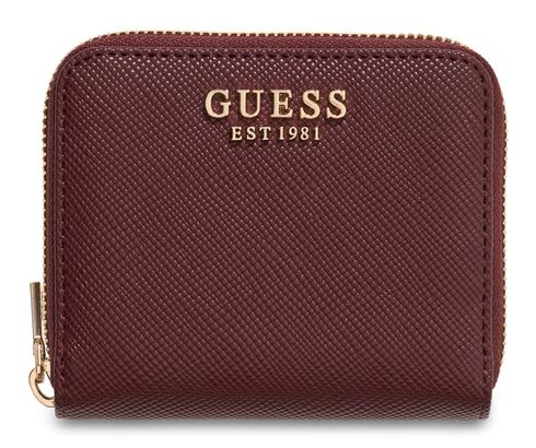 GUESS Laurel II SLG Small Zip Around Wallet S Burgundy