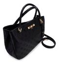 GUESS Carmella Girlfriend Satchel Black Logo GUESS Carmella Girlfriend Satchel Black Logo