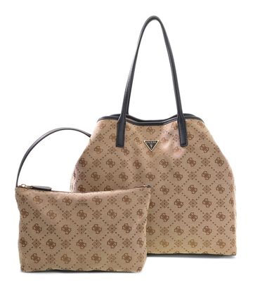 GUESS Victtoria 2 in 1 Tote L Latte Logo / Black