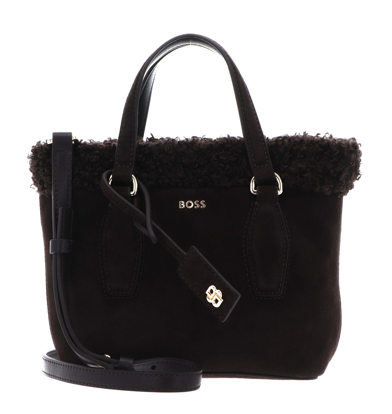 BOSS Sandy SH Mini Tote Bag Dark Brown