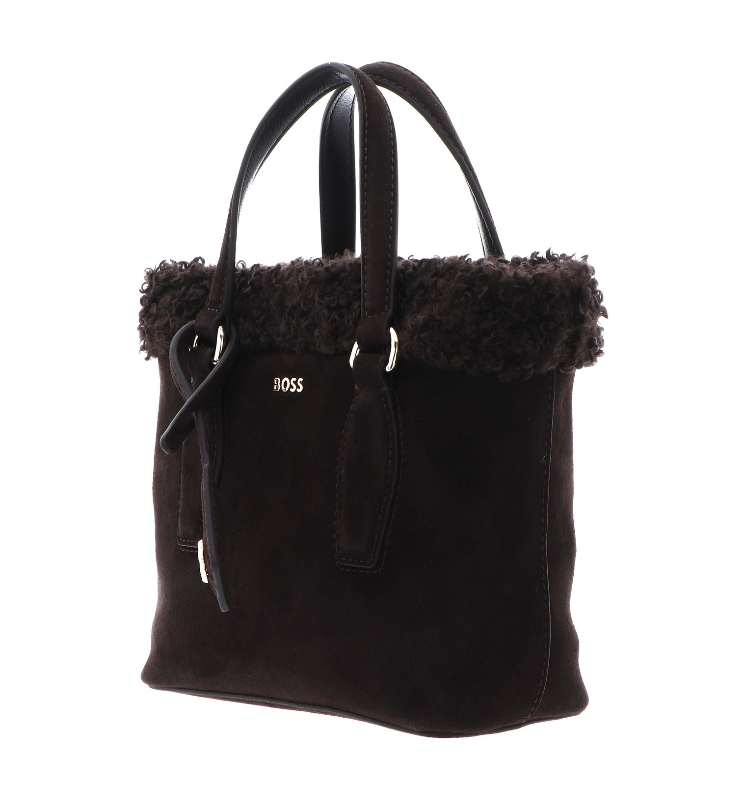 BOSS Sandy SH Mini Tote Bag Dark Brown BOSS Sandy SH Mini Tote Bag Dark Brown