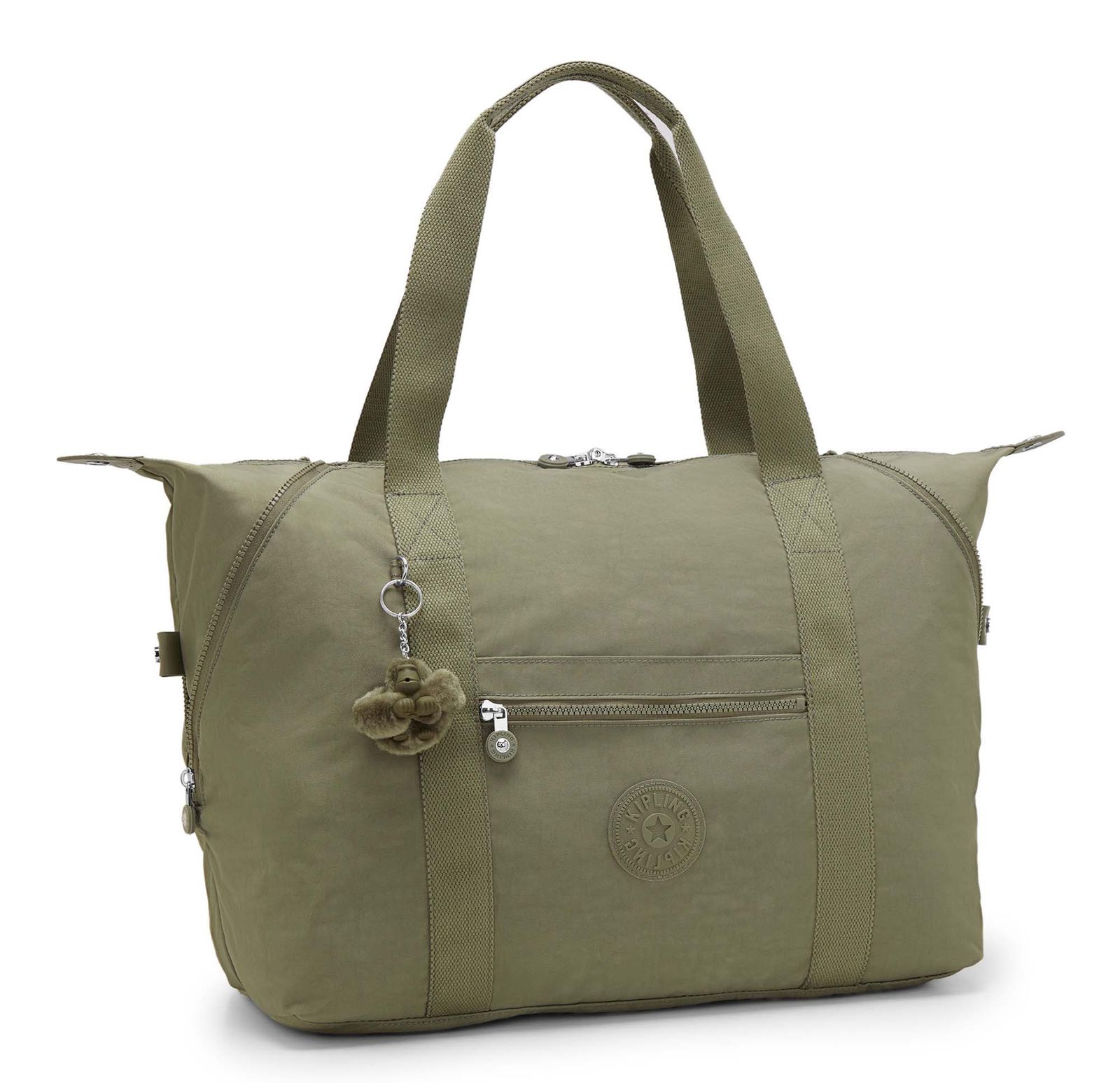 kipling Eyes Wide Open Art M Travel Tote Almost Sage kipling Eyes Wide Open Art M Travel Tote Almost Sage