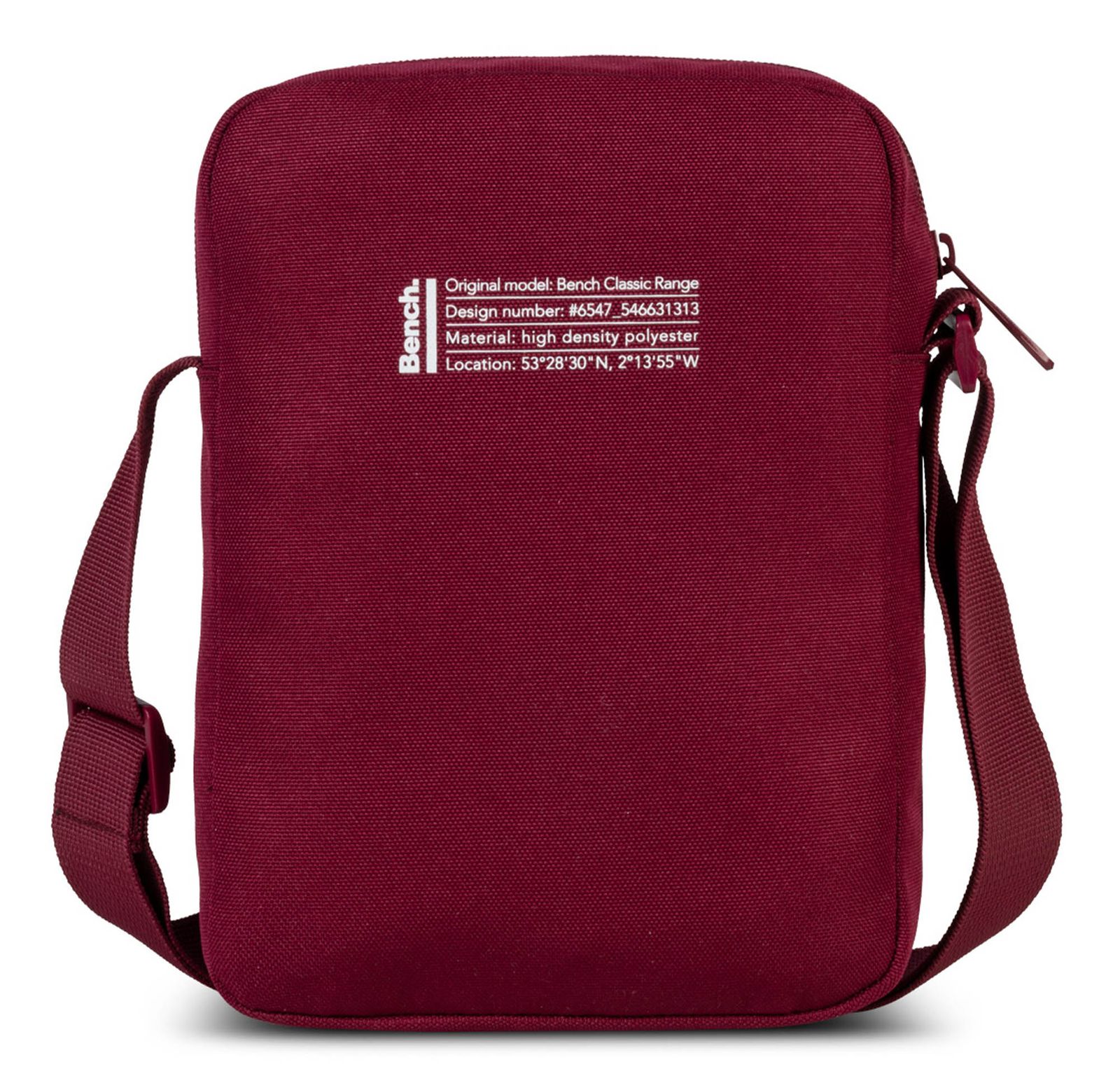 Bench. Solid Crossbody Bag Blackberry Red Bench. Solid Crossbody Bag Blackberry Red