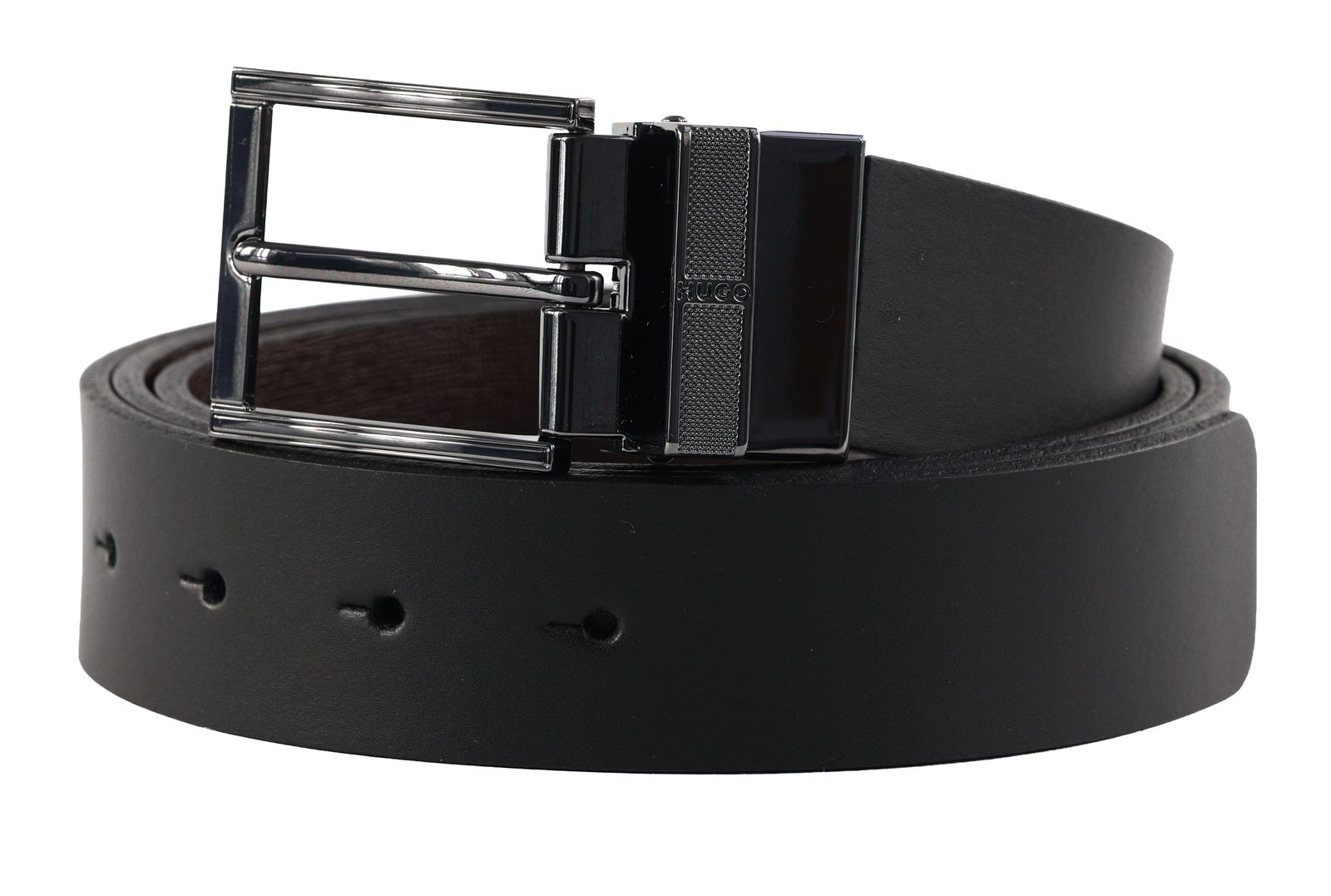 HUGO Garet Soft Gb35 Leather Belt W115 Black - kürzbar HUGO Garet Soft Gb35 Leather Belt W115 Black - kürzbar