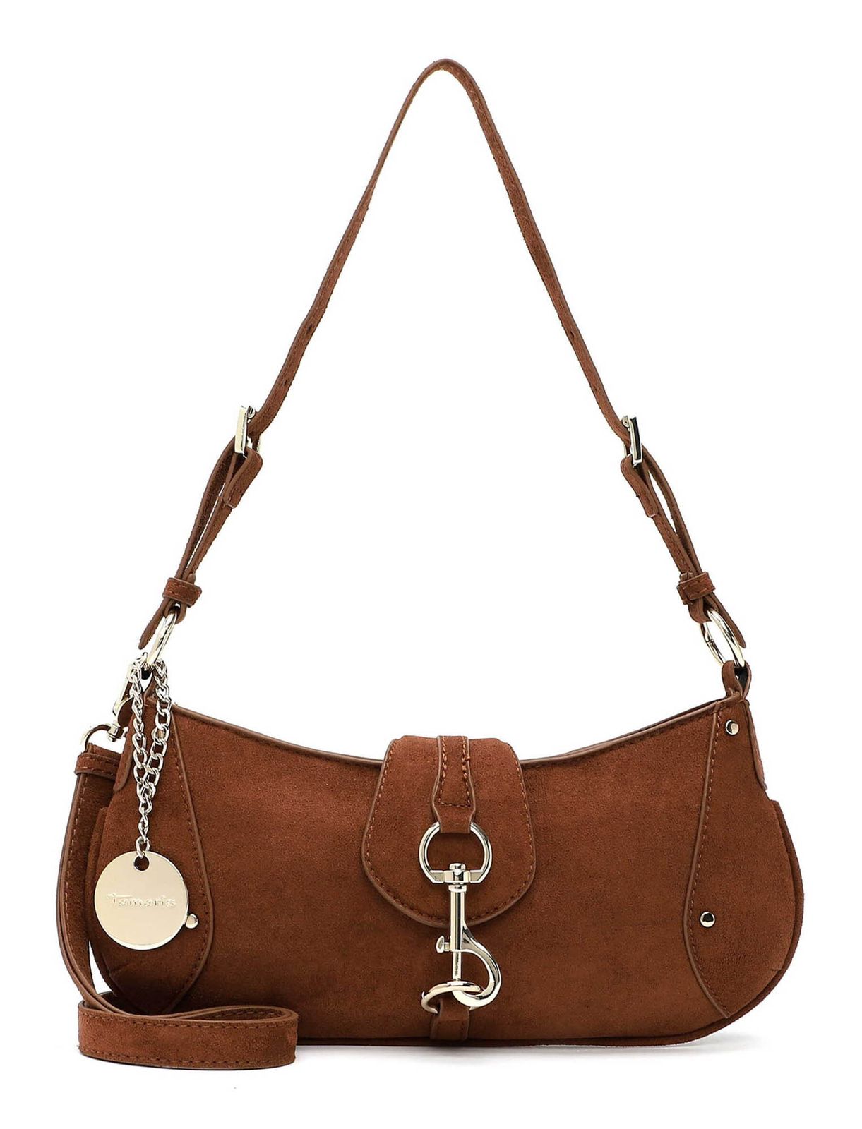 Tamaris Marina Suede Shoulder Bag Cognac