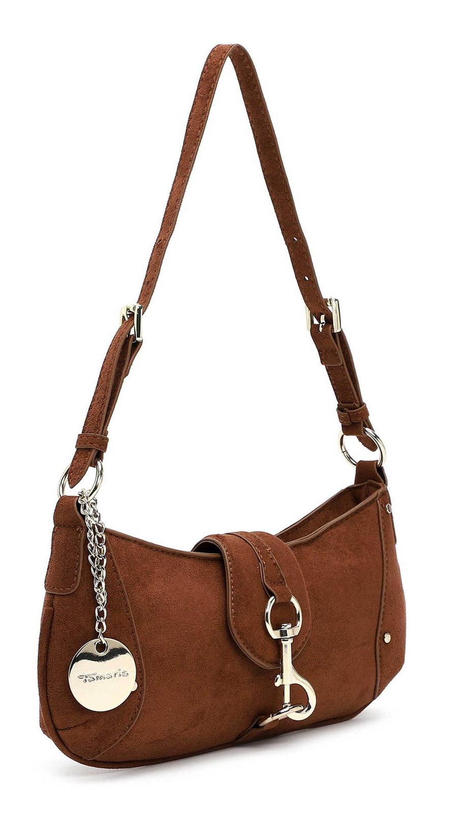 Tamaris Marina Suede Shoulder Bag Cognac Tamaris Marina Suede Shoulder Bag Cognac