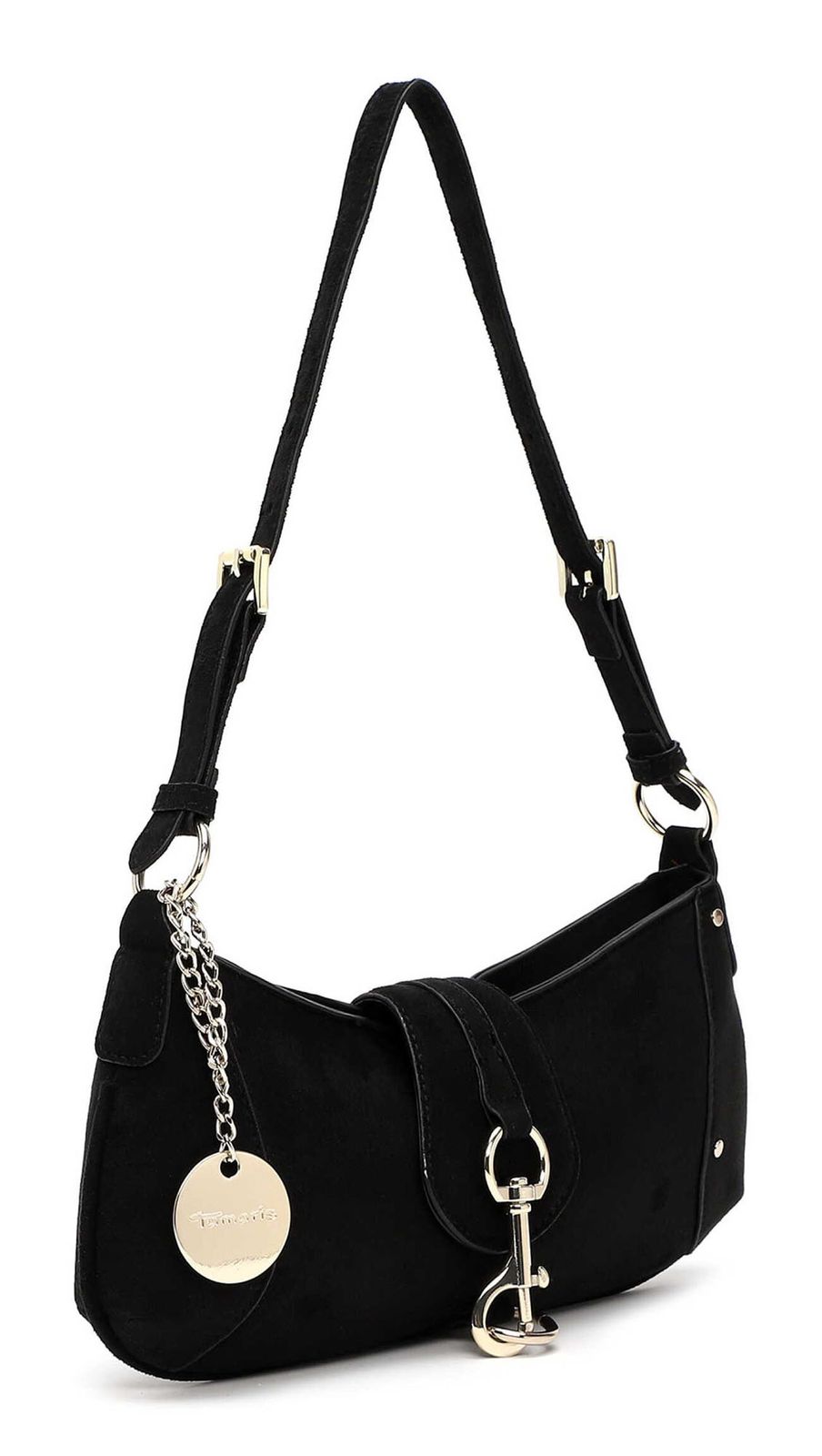 Tamaris Marina Suede Shoulder Bag Black Tamaris Marina Suede Shoulder Bag Black