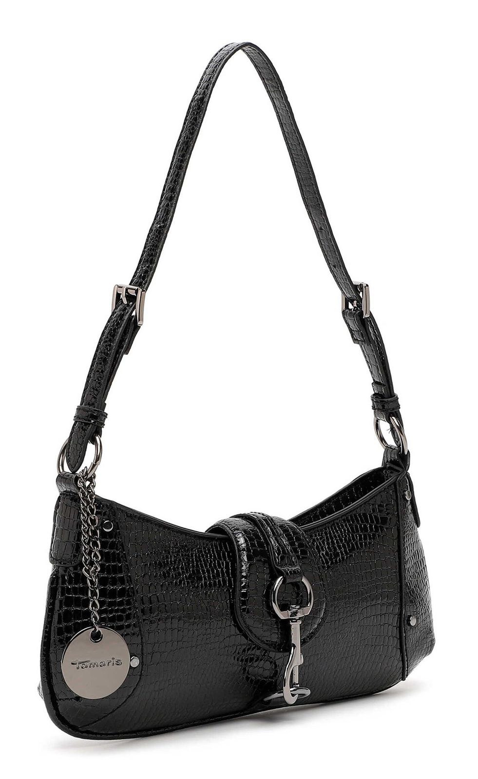 Tamaris Marina Snake Shoulder Bag S Black Tamaris Marina Snake Shoulder Bag S Black