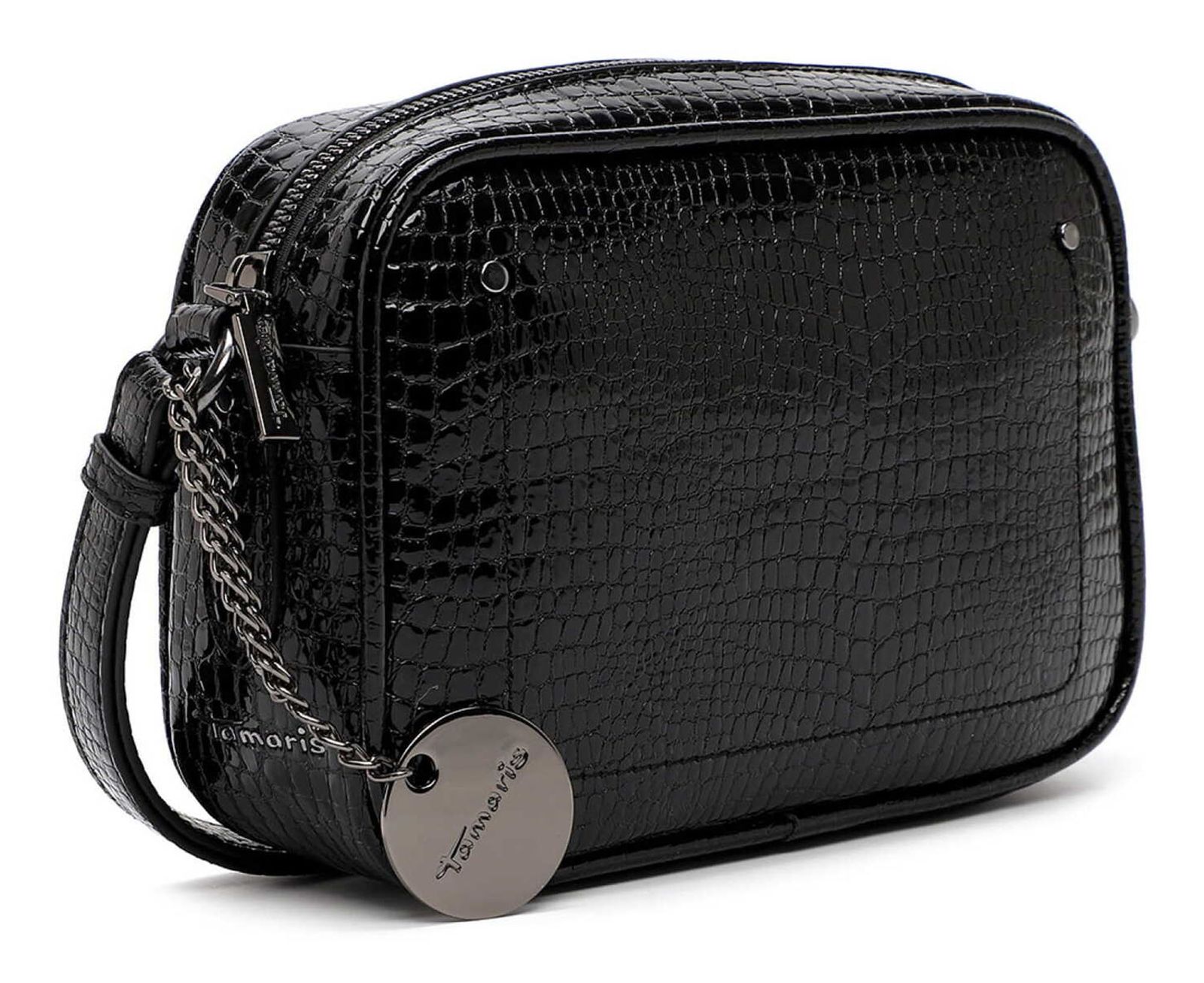 Tamaris Marina Snake Crossbody Bag M Black Tamaris Marina Snake Crossbody Bag M Black