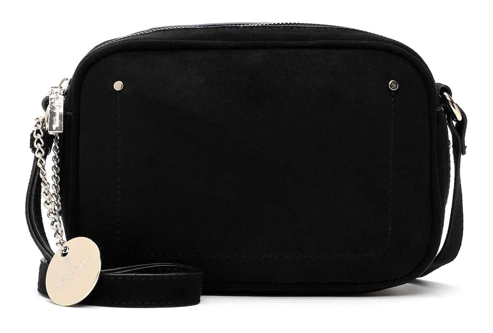 Tamaris Marina Suede Crossbody Bag M Black