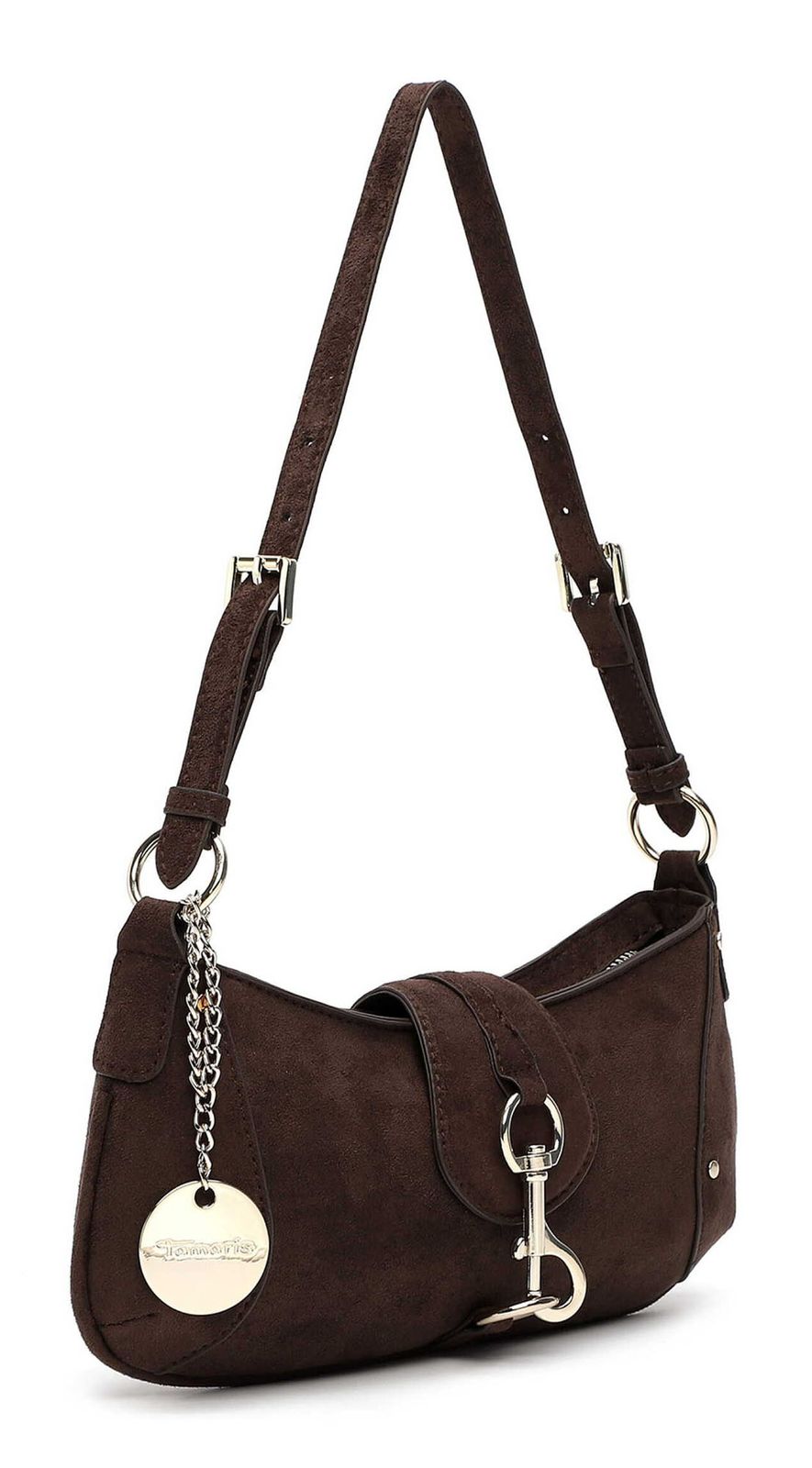 Tamaris Marina Suede Shoulder Bag Brown Tamaris Marina Suede Shoulder Bag Brown