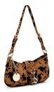 Tamaris Marina Suede Shoulder Bag Cognac / Black Tamaris Marina Suede Shoulder Bag Cognac / Black