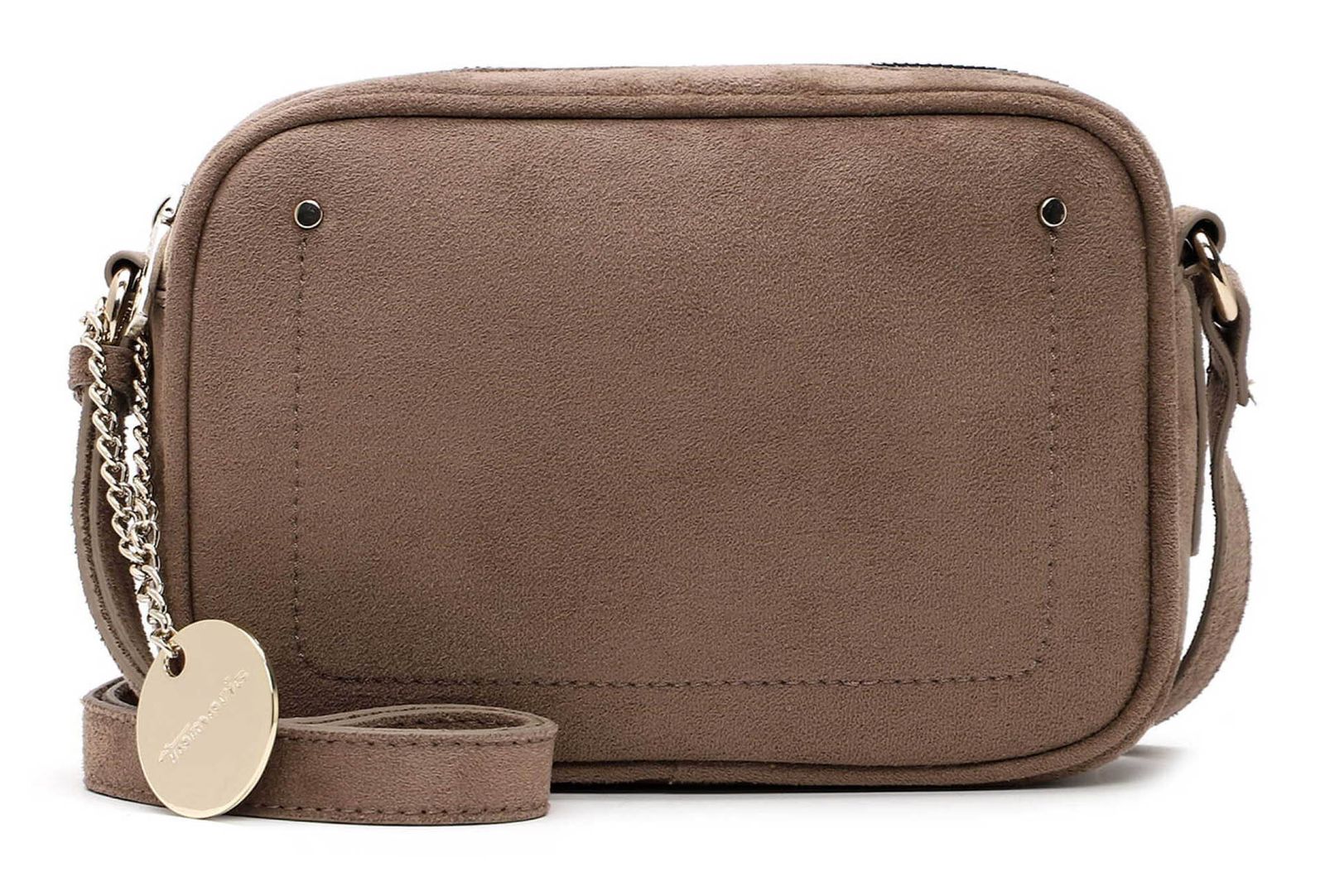 Tamaris Marina Suede Crossbody Bag M Grey