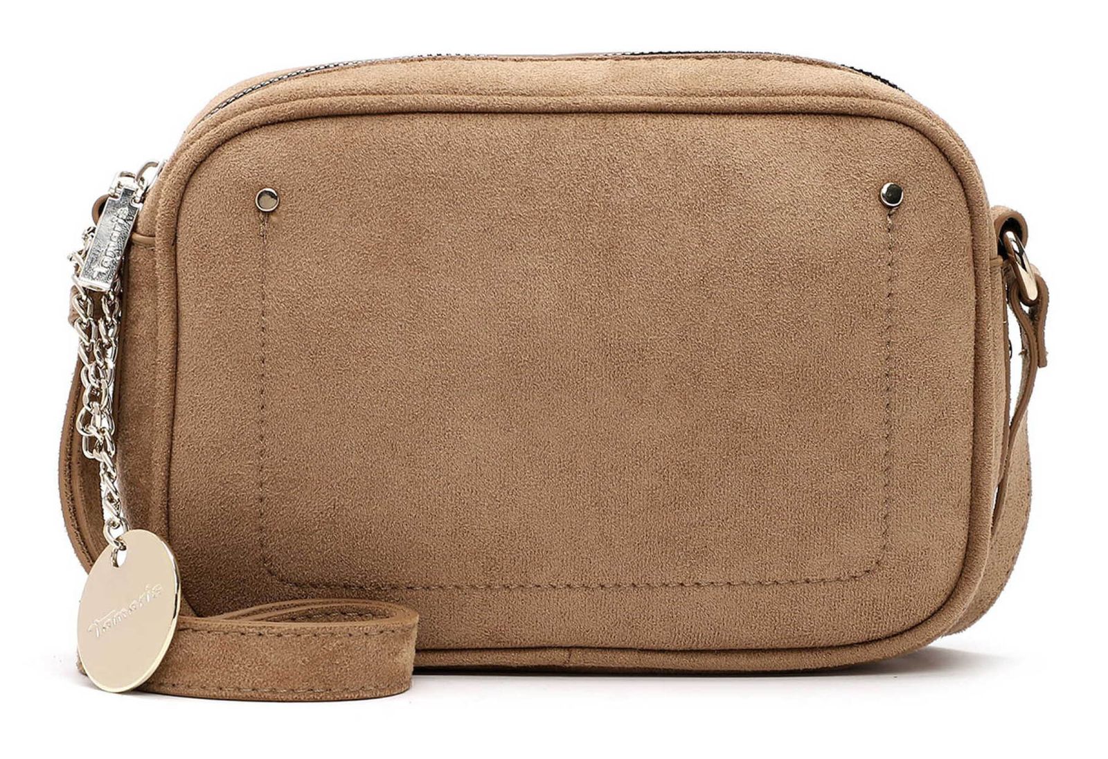 Tamaris Marina Suede Crossbody Bag M Taupe
