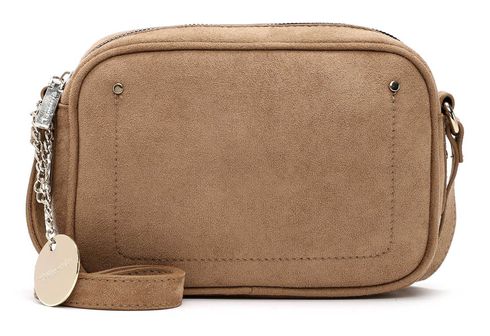 Tamaris Marina Suede Crossbody Bag M Taupe