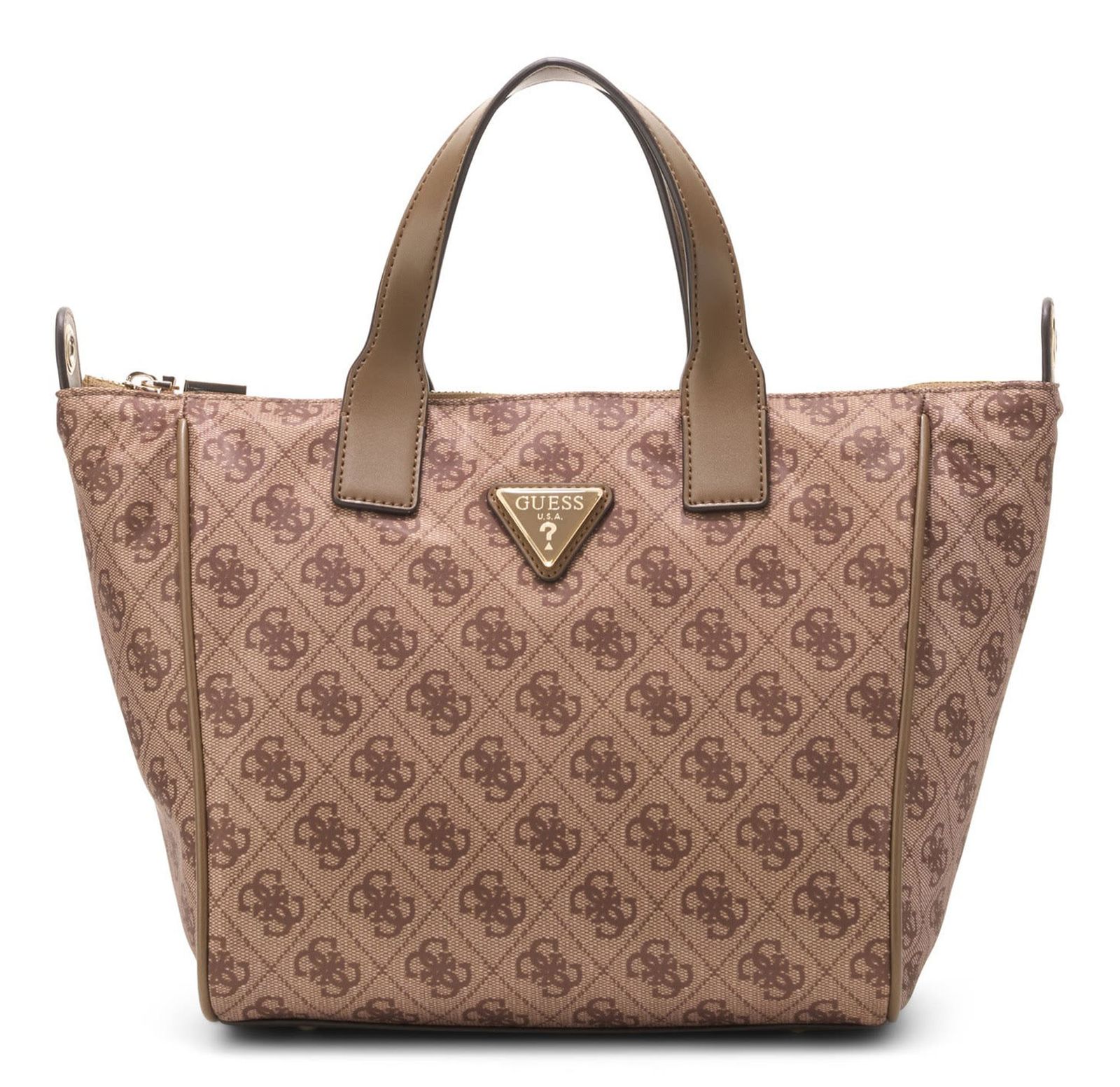 GUESS Adrian Logo Tote S Latte Logo