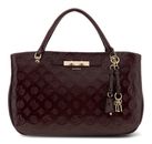 GUESS Carmella Girlfriend Satchel Bag Burgundy Logo GUESS Carmella Girlfriend Satchel Bag Burgundy Logo