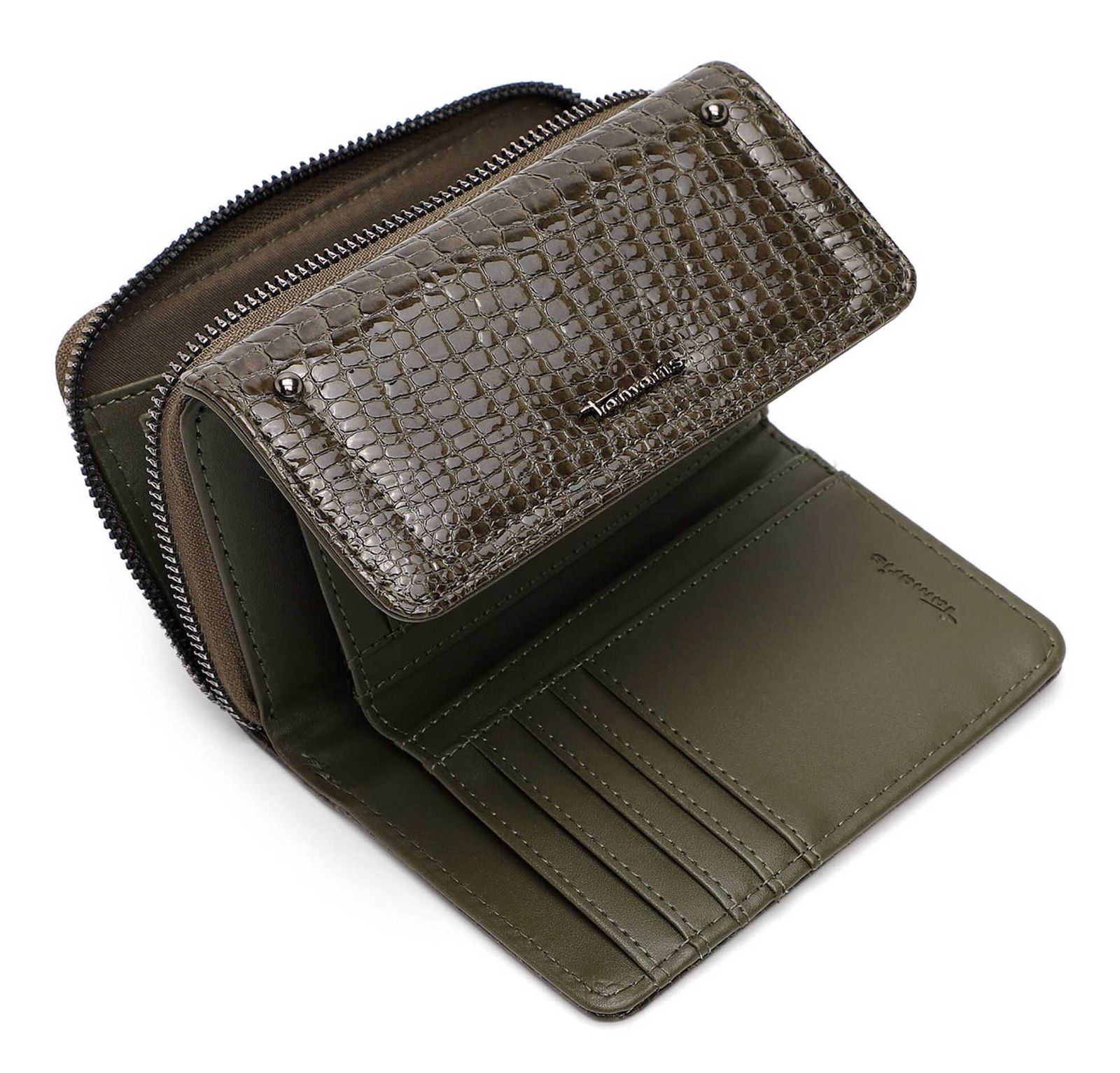 Tamaris Marina Snake Wallet With Flap Oliv Tamaris Marina Snake Wallet With Flap Oliv